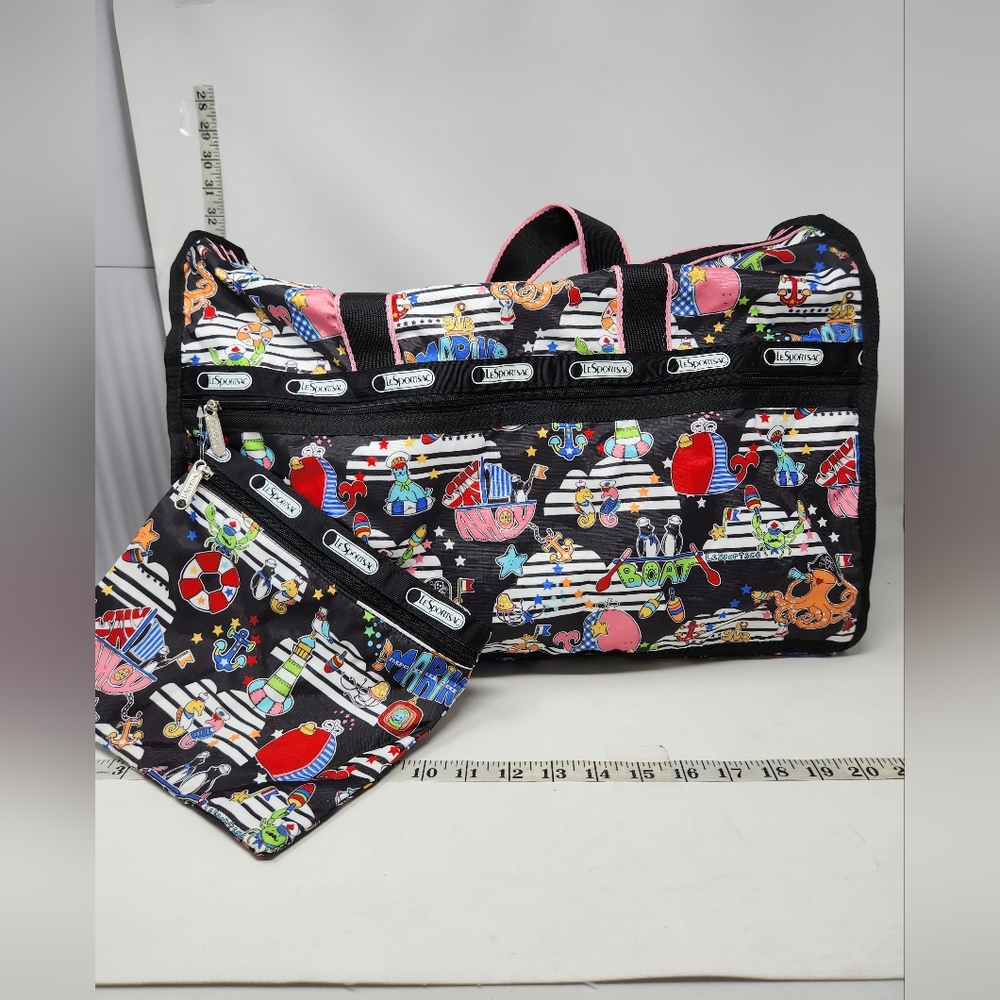 Lesportsac Duffel Bag with makeup pouch